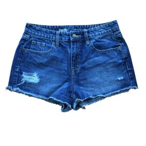 Mossimo Blue Denim Hi-Rise Shorts Size 6